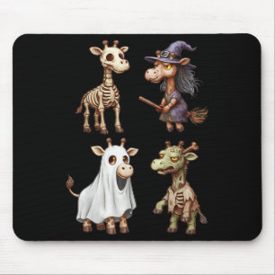 Mousepad Giraffe Boo Zombie Bruxas do Dia das Bruxas