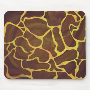 Mousepad Giraffe Brown e Impressão Amarelo