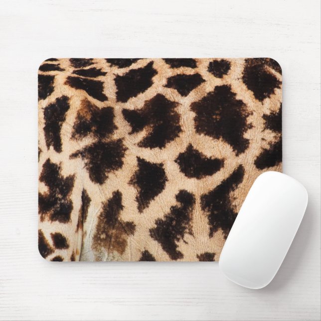 Mousepad Giraffe Impressão, Brown Giraffe, Impressão Animal (Com mouse)