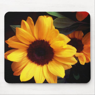 Mousepad Girassol, amarelo de verão, flor de jardim