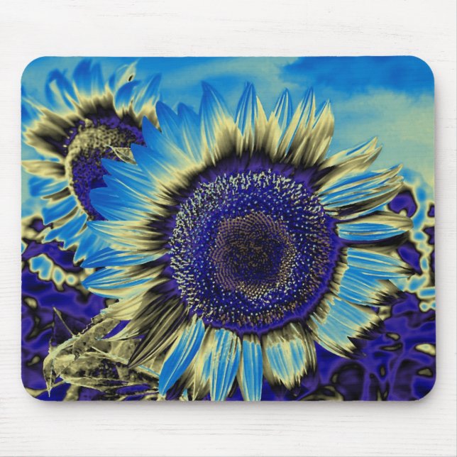 Mousepad Girassol Azul (Frente)