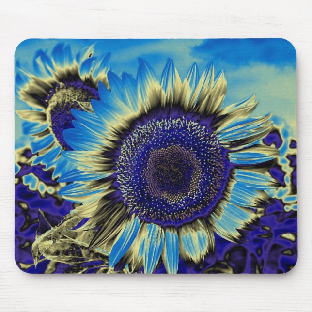 Mousepad Girassol Azul (Frente)