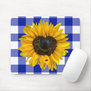Mousepad Girassol do Coração com Ladybug