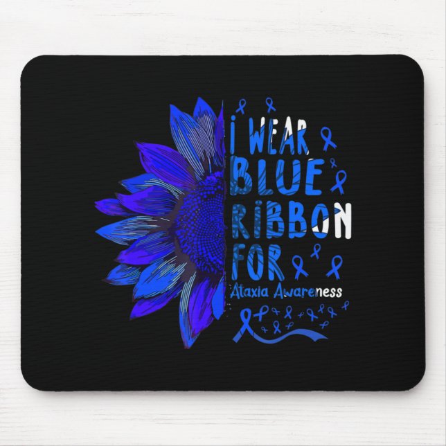 Mousepad Girassol Eu Visto Fita Azul para Sensibilização At (Frente)