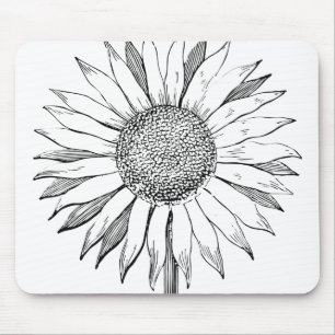 Mousepad Girassol Ilustrado