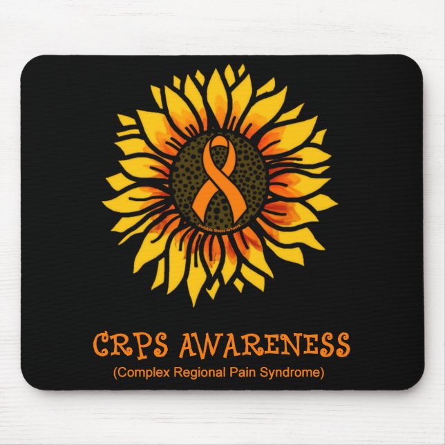 Mousepad Girassol/Sensibilização...Pad do mouse CRPS (Frente)