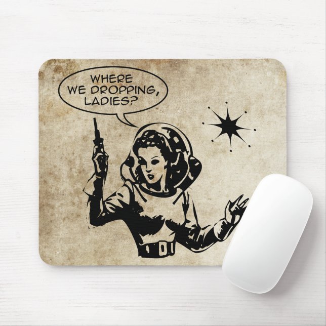Mousepad Girl Gamer Grunge (Com mouse)