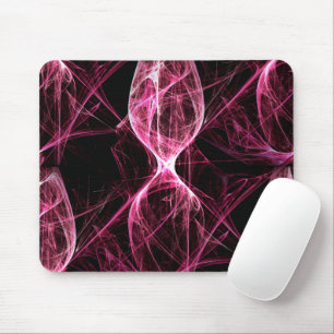 Mousepad Girl Punk Rock Pink Energy Waves