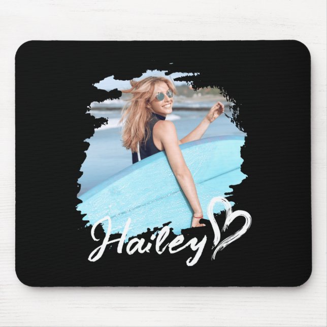 Mousepad Girlfriend Nge Heart Simple Modern Cool Photo  (Frente)