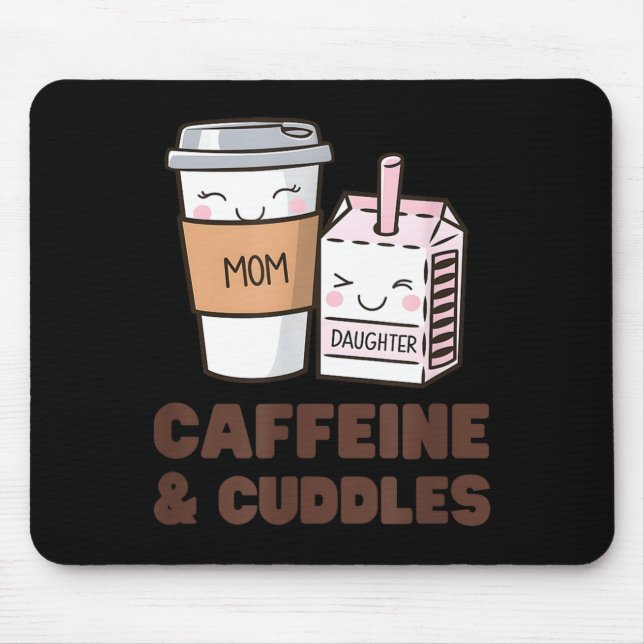 Mousepad Girls Caffeine &amp; Cuddles Twinning Coffee Juice (Frente)