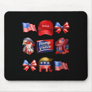 Mousepad Girly Coquette Trump Vance 2024 Trump Girl Republi