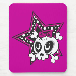 Mousepad Girly Emo Skull