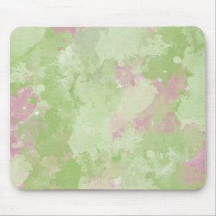 Mousepad Girly Mint Pink Abstrato aqucolor