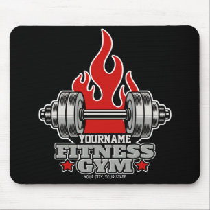 Mousepad Giro de Malhação de Dumbbell, Levantando Peso Pers