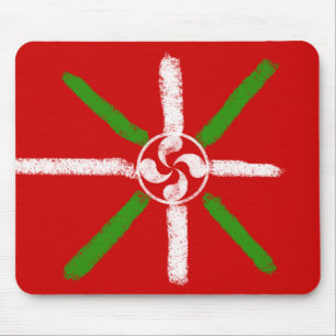 Mousepad Giz original Ikurriña e Lauburu tirados,