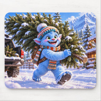 Mousepad Glacier Grinch & Árvore de Natal de Férias