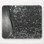 Mousepad Glam Bling Personalizado Caligrafia com Brilho Azu<br><div class="desc">Este design não contém purpurina ou lantejoulas. Ele pode ser personalizado na área fornecida, alterando a foto e/ou o texto. Ou pode ser personalizado clicando em "Personalizar este modelo" e, em seguida, escolhendo a opção "clique para personalizar ainda mais" e excluir ou alterar a cor do fundo, adicionar texto, alterar...</div>