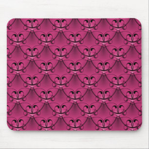 Mousepad Glam clássico cor-de-rosa escuro