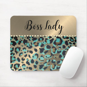 Mousepad "Glam Leopard Boss Lady"
