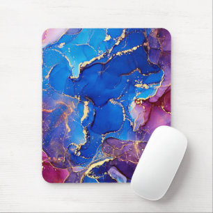 MOUSEPAD GLAMA DE GLIPE DE PRATA AGÁTICA AZUL