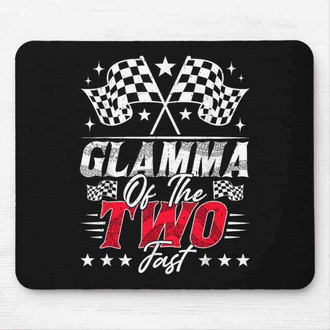 Mousepad Glamma Do Dois Carro Rápido De Corrida De Aniversá (Frente)