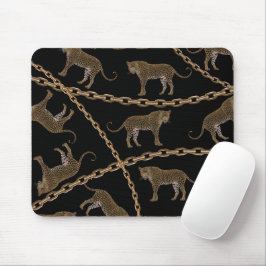 Mousepad glamour do ouro lepard cheetah