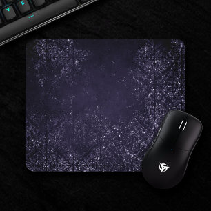 Mousepad Glimmering Indigo Grunge Meia-Noite Roxo