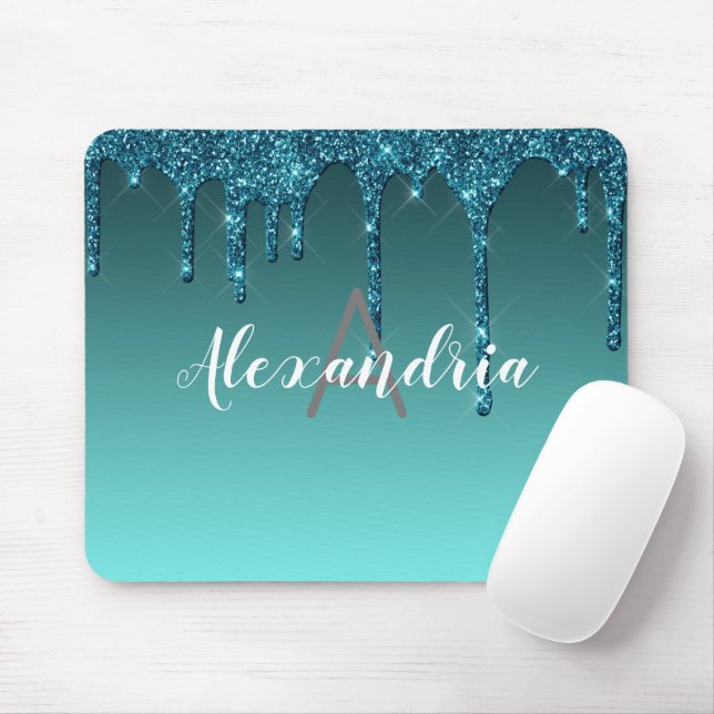 Mousepad Glitter de Coleta de Teto Personalizado (Com mouse)
