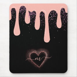 Mousepad Glitter De Coloração Rosa Cinzenta Cinzenta Cinzen