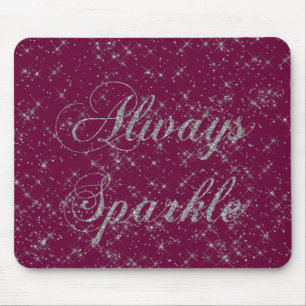 Mousepad Glitter de Prata Sparkle