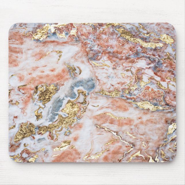 Mousepad Glitter Dourado Mármore Legal (Frente)