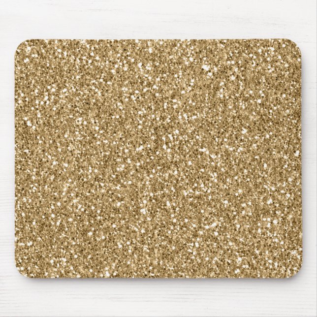 Mousepad Glitter Glitter Sparkle Dourado (Frente)