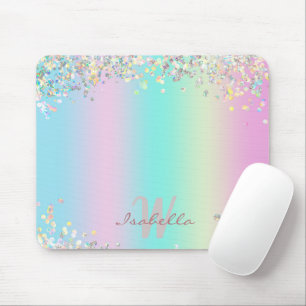Mousepad Glitter Holográfico Unicorn
