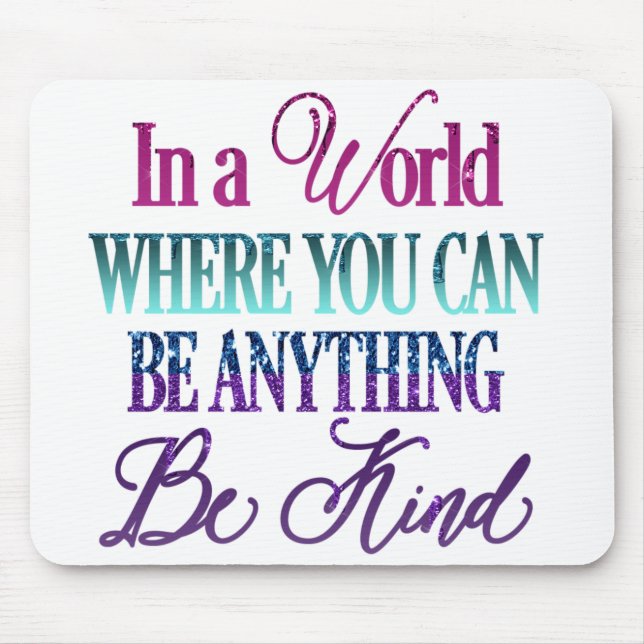 Mousepad Glitter Inspiracional Colorido (Frente)