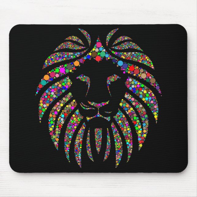 Mousepad Glitter-Lion Selvagem Personalizada (Frente)