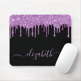 Mousepad Glitter Pink Drives Black