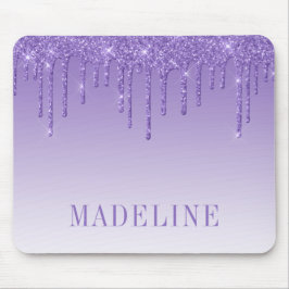 Mousepad Glitter Roxo Moderno e Motivo