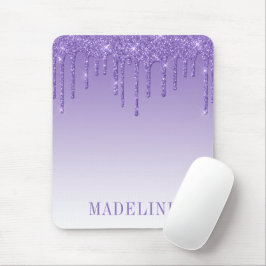 Mousepad Glitter Roxo Roxo da Tendência Moderna Motivável