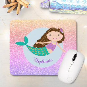 Mousepad Glitter Sereia Bastante Personalizado