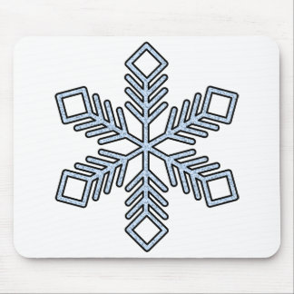 Mousepad Glitter Snowflake - Baby Blue Branches