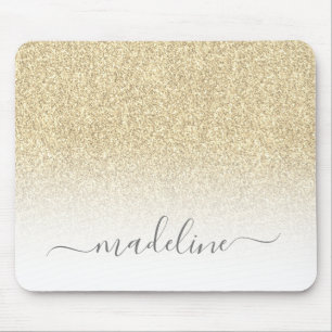 Mousepad Glitter Sparkle Dourado