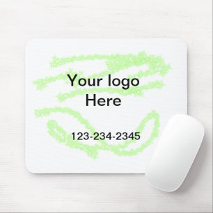 Mousepad Glitter verde simples adicione seu número de logot