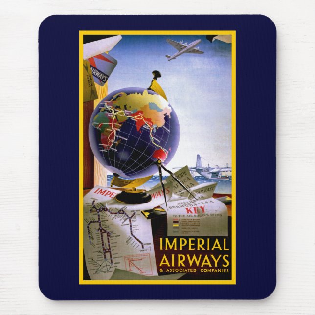 Mousepad Globo de Imperial Airways (Frente)