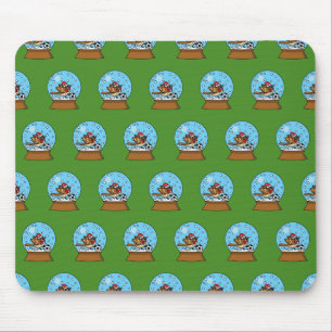 Mousepad Globo de Neve com Jogador de Esparto Bonito