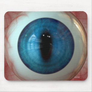 Mousepad Globo ocular azul assustador do divertimento -