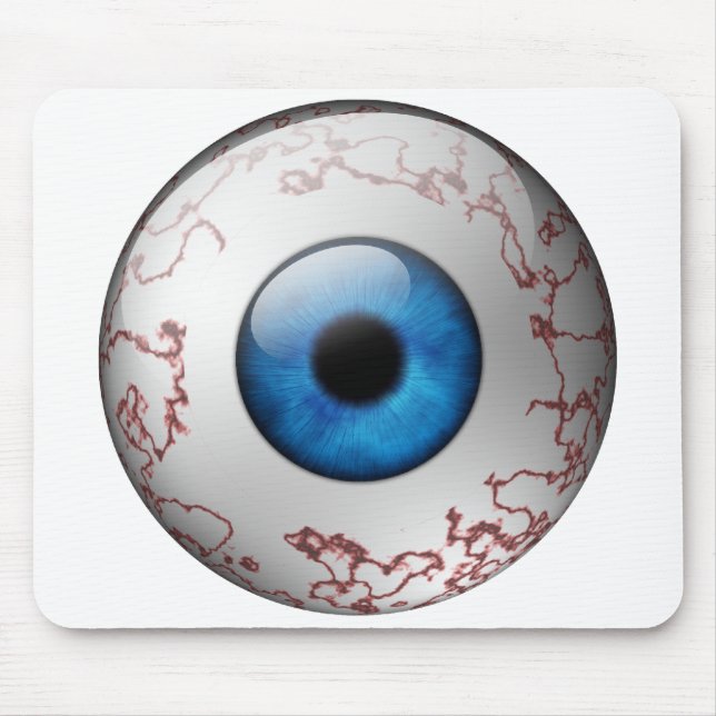 Mousepad Globo ocular azul Bloodshot (Frente)