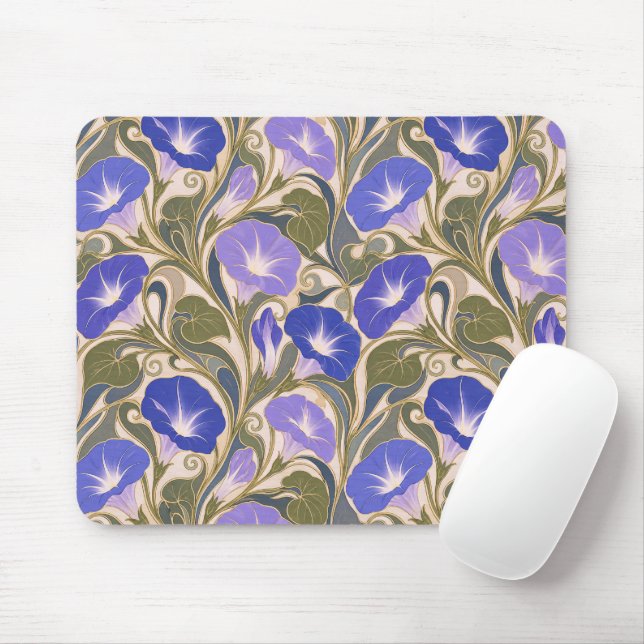 Mousepad Glória da Manhã Art Nouveau (Com mouse)