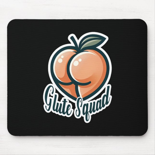 Mousepad Glute Squad Bumbum Glúteos Academia Fitness (Frente)