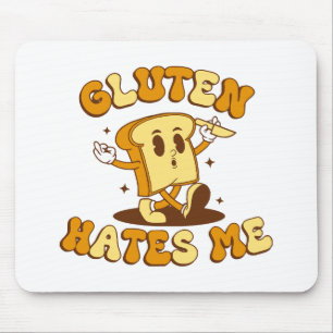Mousepad Glúten Me Odeia