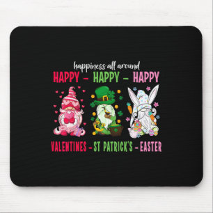 Mousepad Gnome Happy Namorados Rua Patrick Páscoa Felicidad